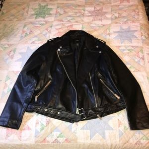 Plus Size Leather Jacket